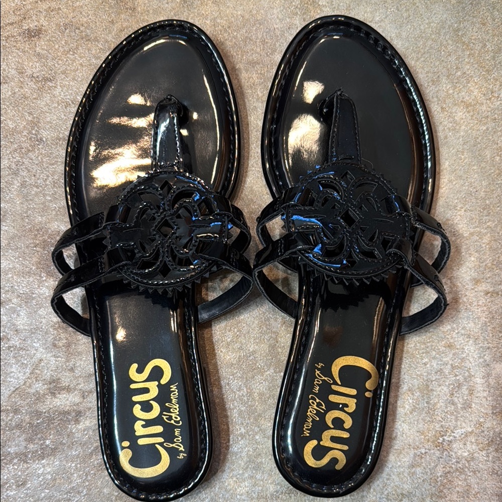 Circus by Sam Edelman Black Patent Sandals